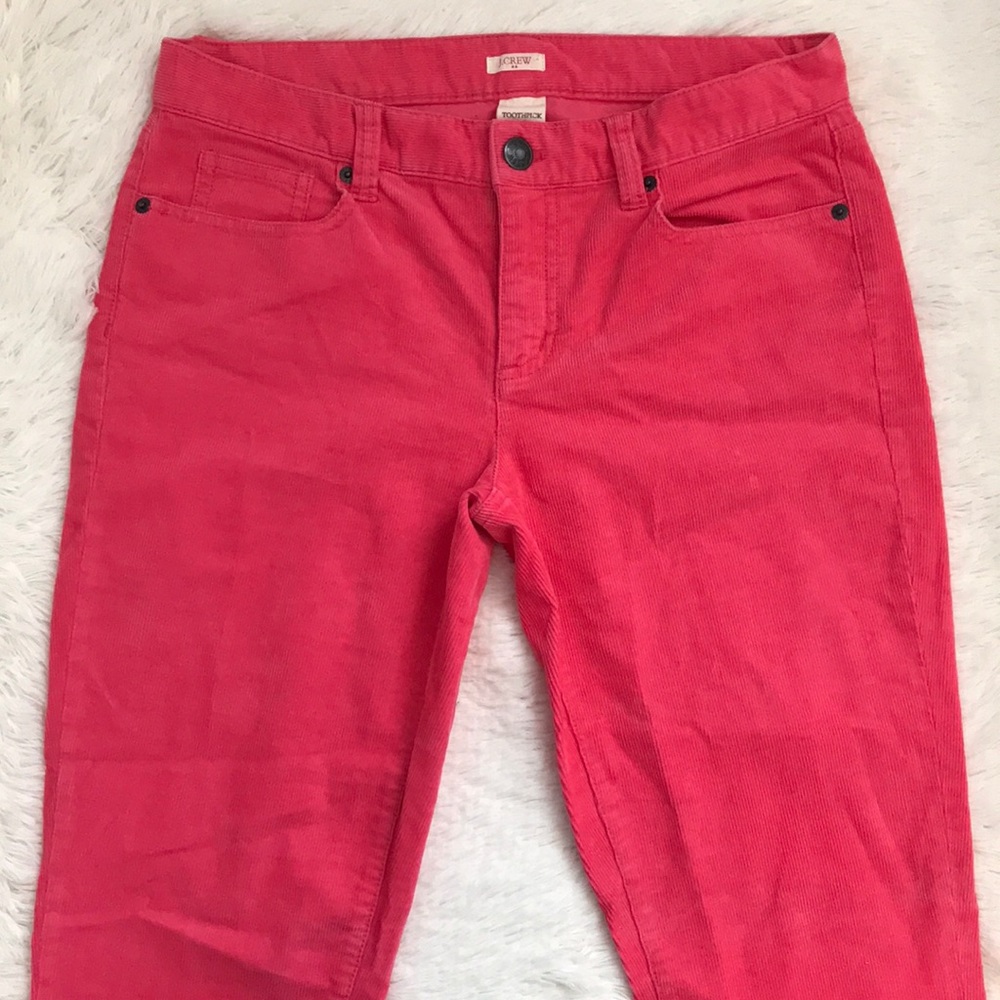 J.Crew Pink Toothpick Corduroy Pants - Picture 5 of 8